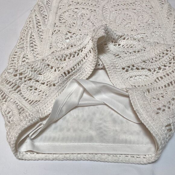 Skies are Blue White Crochet Dress Size S/M - Picture 11 of 13